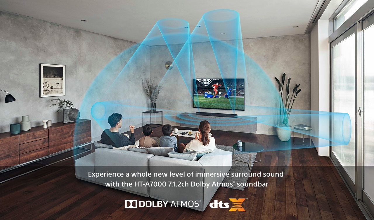 DOLBY ATMOS for immersive surround sound.