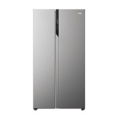 Haier HSR5918DNMP 90cm American Style Side-by-Side Fridge Freezer - Platinum Inox