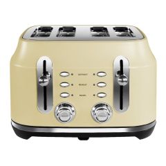 Rangemaster RMCL4S201CM  Classic 4 Slice Toaster - Matt Cream
