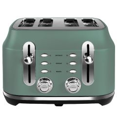 Rangemaster RMCL4S201MG Classic Collection 4 Slice Toaster - Mineral Green