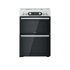 Hotpoint HD67G02CCW/UK Double Cooker - White