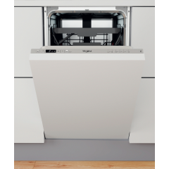 Whirlpool Integrated Dishwasher: in Silver, Slimline - WSIC 3M27 C UK N