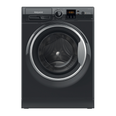 Hotpoint AntiStain40 Washing Machine - Black - 9kg - 1600 RPM - B Rated - NSWM965CBSUKN