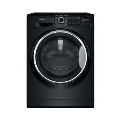 Hotpoint NDB9635BSUK black 9+6kg washer dryer - freestanding