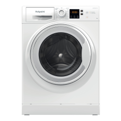 Hotpoint AntiStain40 Washing Machine - White - 8kg - 1600 RPM - C Rated - NSWM 864C W UK N