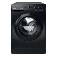 Indesit MyTime Washing Machine - Black - 8kg - 1400rpm - B Rated - MTWC 81495 BK UK