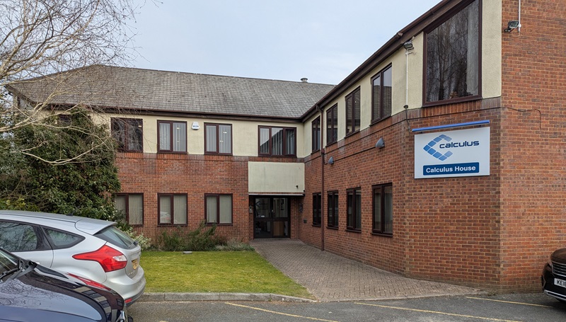 Calculus House view from the car park.